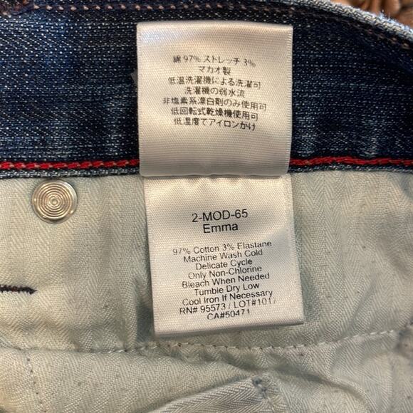 Paper Denim & Cloth Emma Jeans 2-MOD-65 Stretch Jeans Bootcut 6 / 28 - Picture 6 of 6